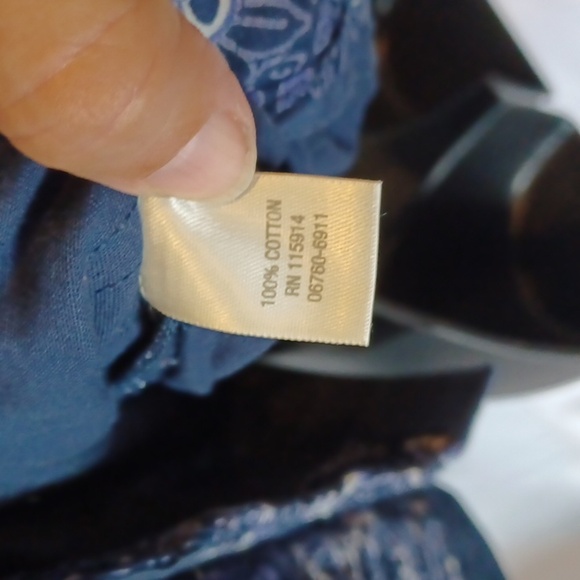 Christopher and Banks Cotton 3/4 sleeve Blazer, patchwork pattern, 100% cotton - Picture 8 of 8